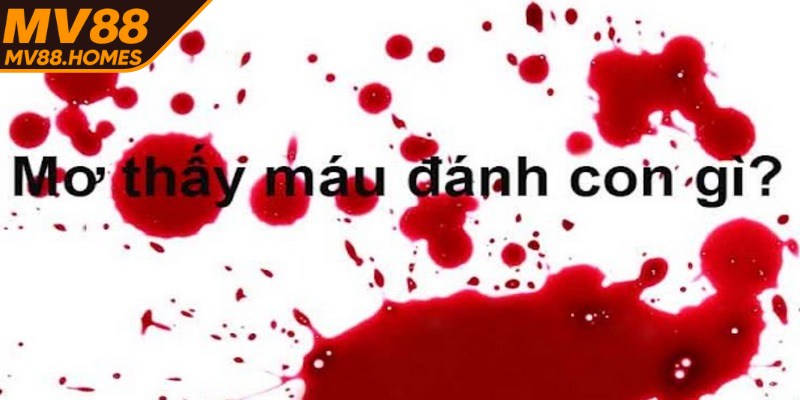 Nằm mơ thấy máu cùng các con số may mắn