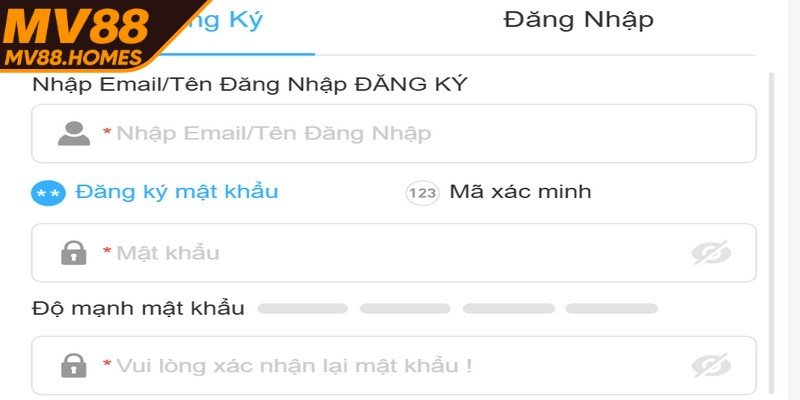 Đăng ký tài khoản bắt đầu hành trình giải trí đỉnh cao