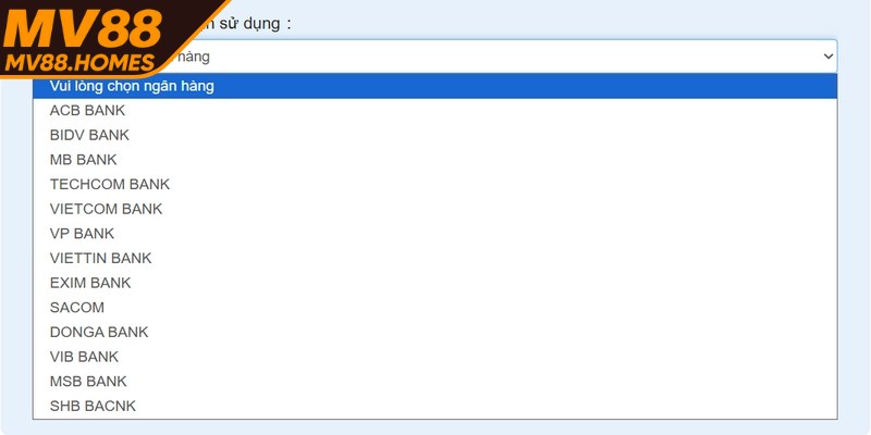 Cách thức nạp tiền vào ví game qua ngân hàng được sử dụng rộng