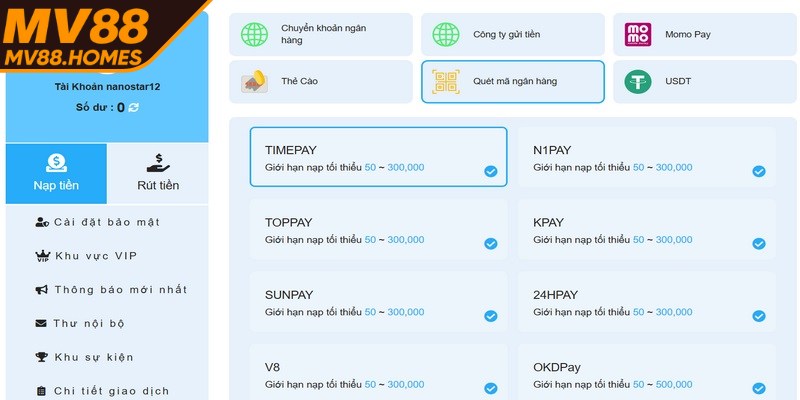 Tùy thuộc vào từng hình thức thanh toán mà có thể phát sinh phí