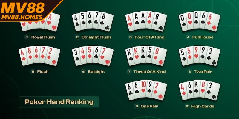 Thứ tự bài Poker quy định chuẩn xác nhất cần tuân thủ tuyệt đối